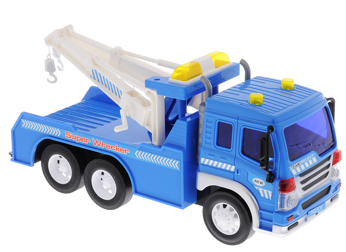 Dave Toy Эвакуатор инерционный33013 Dave Toy Эвакуатор инерционный33013Инерционный эвакуатор Dave Toy непременно понравится вашему ребенку. Эвакуатор выполнен из качественных и безопасных материалов. Прорезиненные колеса обеспечивают надежное сцепление с любой поверхностью. Модель эвакуатора имеет инерционный механизм: стоит немного отвести машинку назад или вперед и отпустить - она быстро поедет. Модель обладает световыми и звуковыми эффектами. Ваш ребенок будет увлеченно играть с машиной, придумывая различные истории. Порадуйте его таким замечательным подарком! Для работы игрушки необходимы 3 батарейки типа LR44/AG13 (товар комплектуется демонстрационными).