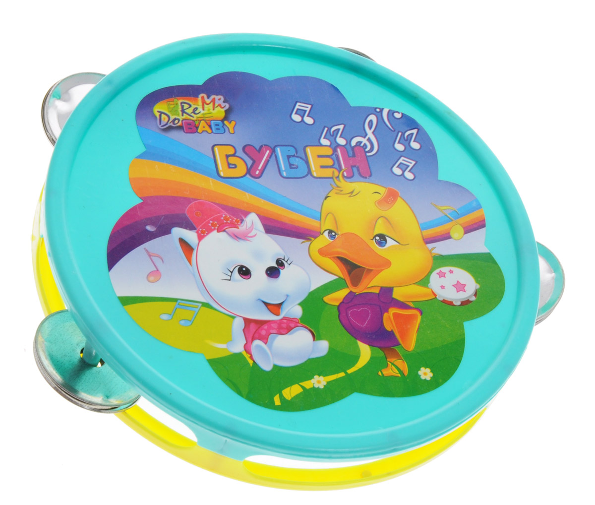 ABtoys Бубен цвет бирюзовыйD-00018 ABtoys Бубен цвет бирюзовыйD-00018Бубен ABtoys выполнен из качественных материалов. Этот музыкальный инструмент поможет вашему ребенку развить чувство ритма, а также привить малышу любовь к музыке. Можно устраивать семейные домашние выступления или просто разучивать новые песенки, аккомпанируя себе данным инструментом. Изучение ритм-секции в музыкальном произведении учит чувству ответственности, так как ритм - одна из основных музыкальных партий, а также обучает быть в команде.