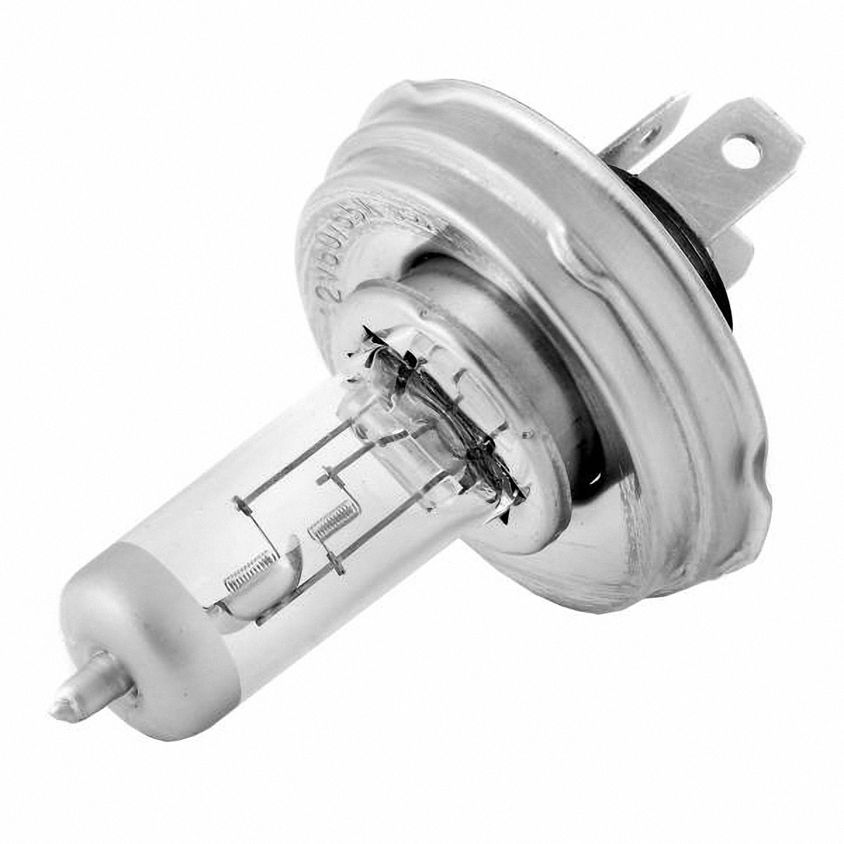 Skyway Автолампа H4 P45t 2-конт. H4(P45T)-12V60/55W WH4(P45T)-12V60/55W W Skyway Автолампа H4 P45t 2-конт. H4(P45T)-12V60/55W WH4(P45T)-12V60/55W WАвтолампы галогеновые выпускаются в разнообразных модификациях, как с одной нитью накаливания (Н1, Н2, Н3), так и с двумя (Н4), а также последующие усовершенствованные модели (Н7, Н11, Н27 и пр.), которые представляют собой лампы накаливания, колбы которых заполняет галоген (йод или бром), который образует с испаряющимся вольфрамом нити летучее соединение. Такие лампы отвечают всем без исключения стандартам качества.