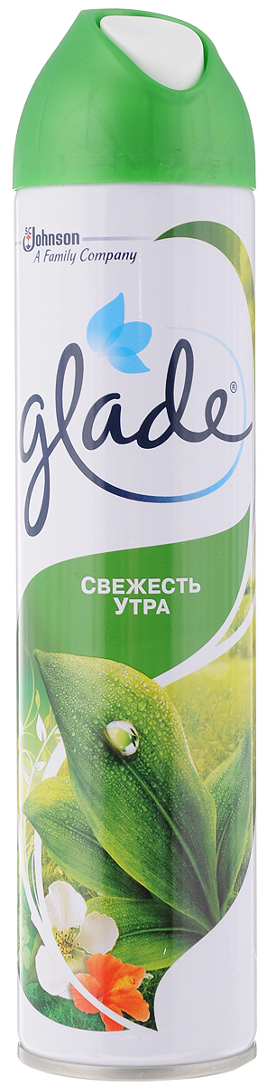 Освежитель воздуха Glade Свежесть утра, 300 мл650845 Освежитель воздуха Glade Свежесть утра, 300 мл650845Освежитель воздуха Glade Свежесть утра устраняет запах и оставляет свежесть. Освежитель соединил в себе самые свежие и нежные ароматы. Наполнив ваш дом свежестью, он превратит его в маленький зеленый оазис и подарит незабываемое ощущение утренней прохлады. Аэрозоли Glade - это серия освежителей воздуха, ароматы которых навеяны самой природой. Они легко устраняют неприятные запахи, оставляя свой тонкий и нежный шлейф. Состав: вода, бутан/пропан/изобутан менее 15% но более 30%, н-ПАВ Товар сертифицирован.