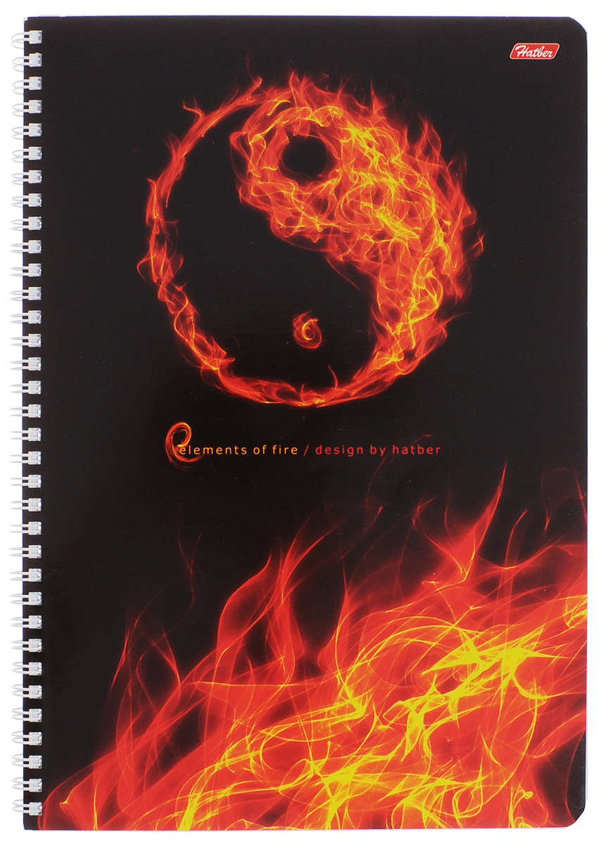 Hatber Тетрадь Fire 96 листов в клетку96Т4B1гр_Fire Hatber Тетрадь Fire 96 листов в клетку96Т4B1гр_FireТетрадь Hatber Fire отлично подойдет как школьнику, так и студенту. Обложка тетради выполнена из картона и дополнена ярким изображением в виде языков пламени и символа инь и ян. Внутренний блок тетради на металлическом гребне состоит из 96 листов белой бумаги с линовкой в клетку голубого цвета без полей. Листы снабжены микроперфорацией и специальными отверстиями для папки на кольцах.