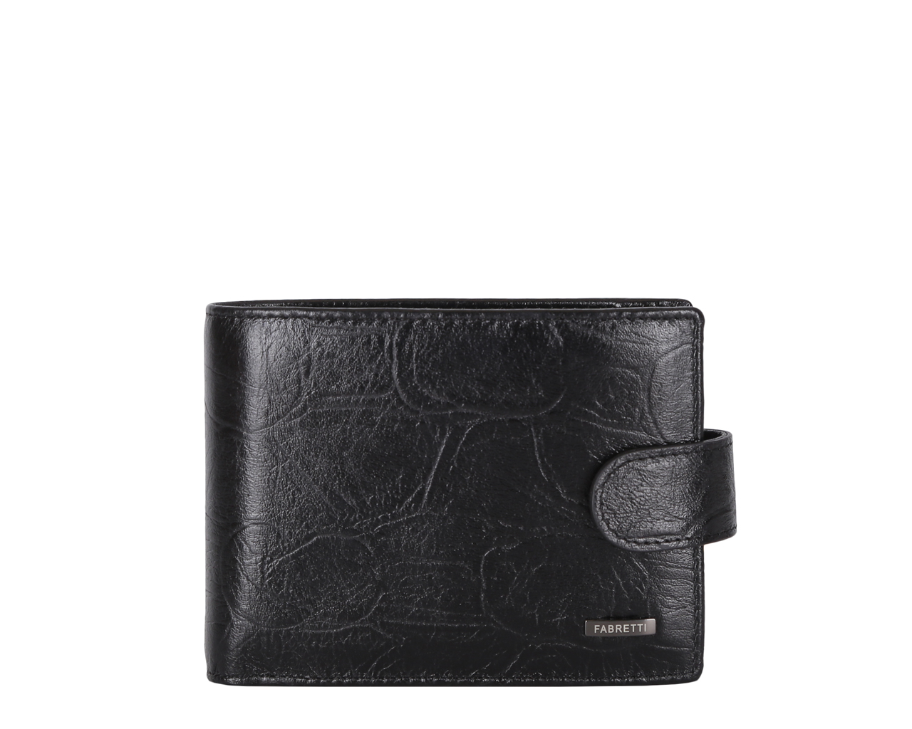 Кошелек мужской Fabretti, цвет: черный. 34511-black34511-black Кошелек мужской Fabretti, цвет: черный. 34511-black34511-blackКошелек мужской FABRETTI черного цвета. Внутри: два отделения для купюр, отделение на молнии, монетница на кнопке и 10 вкладышей для пластиковых карт. Аксессуар закрывается клапаном на кнопке.