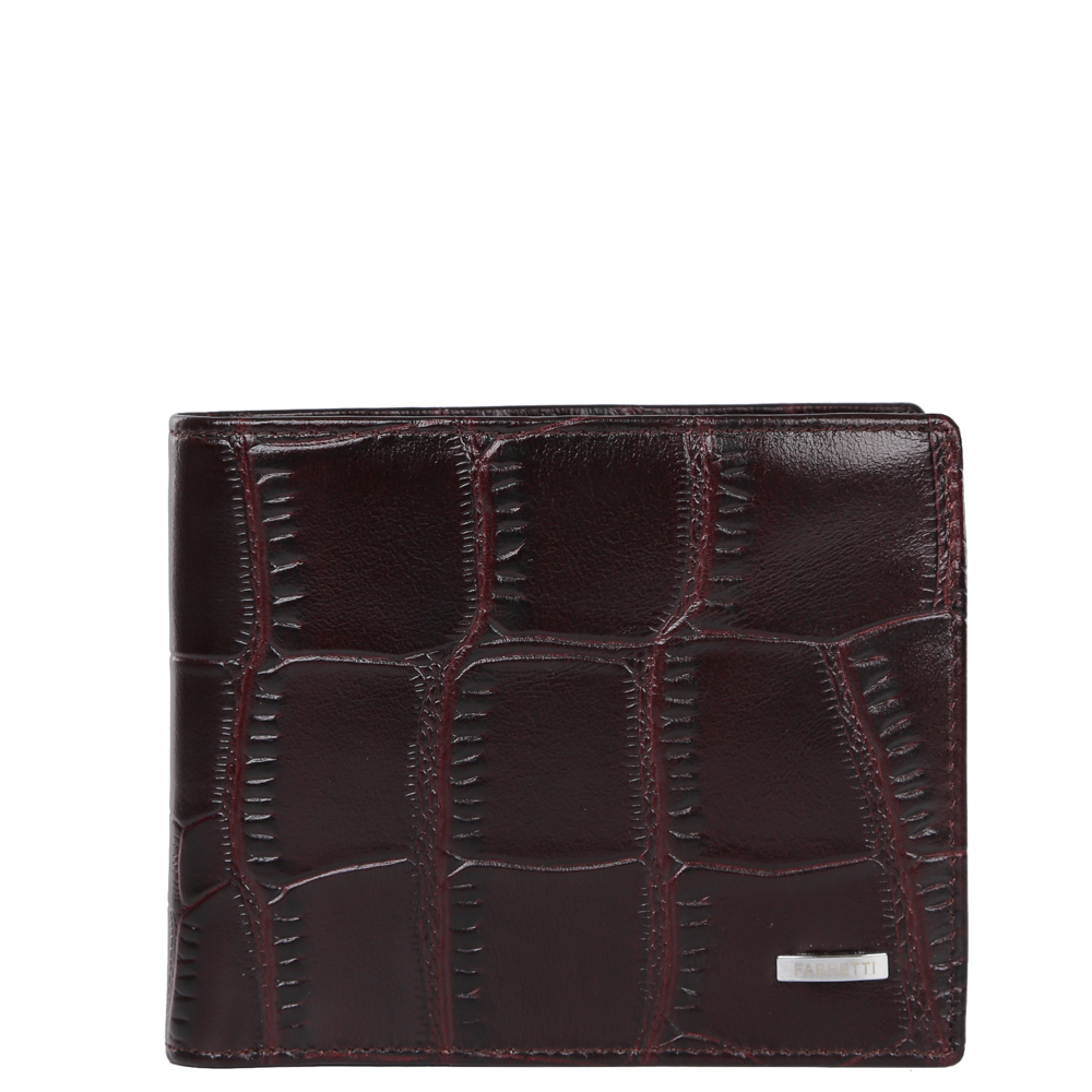 Кошелек мужской Fabretti, цвет: коричневый. 37007-brown cocco37007-brown cocco Кошелек мужской Fabretti, цвет: коричневый. 37007-brown cocco37007-brown coccoКлассический мужской кошелек от итальянского бренда Fabretti выполнен из натуральной кожи с элегантным тиснением под рептилию. Насыщенный черный цвет и фурнитура, выполненная в серебряном цвете, превратили аксессуар в модное изделие, которое подчеркнет ваше уникальное чувство стиля. Внутри модели имеется 1 отделение для купюр. Вы с легкостью сможете расположить 6 дисконтных и кредитных карточек, а также всю мелочь с помощью удобного кармана.