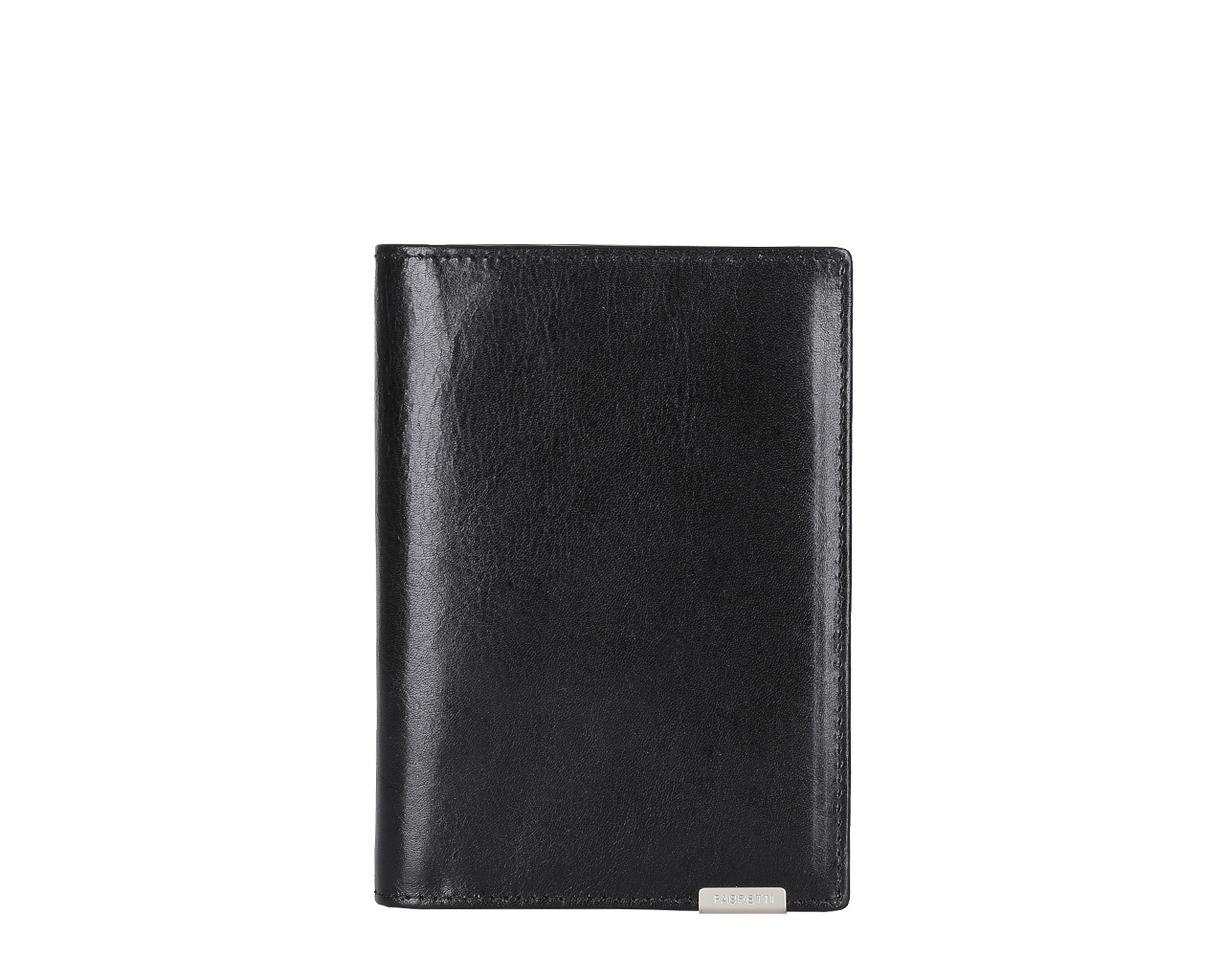 Обложка для документов мужская Fabretti, цвет: черный. 5401954019-black Обложка для документов мужская Fabretti, цвет: черный. 5401954019-blackМужская обложка для документов Fabretti выполнена из натуральной кожи. Внутри имеется дополнительно вкладыш для документов и 5 отделений для кредитных и дисконтных карт.