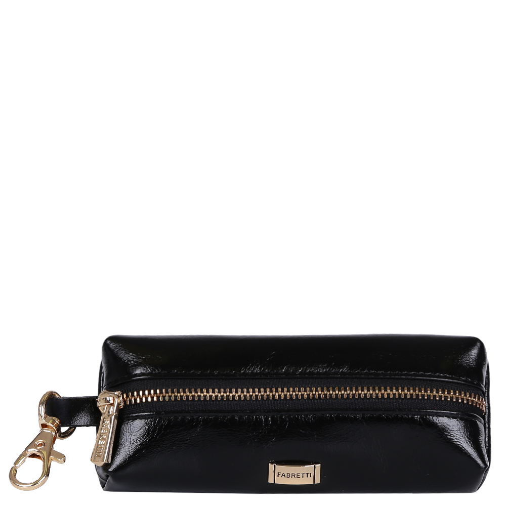 Ключница женская Fabretti, цвет: черный. 24001-black24001-black Ключница женская Fabretti, цвет: черный. 24001-black24001-blackУдобная женская ключница от итальянского бренда Fabretti выполнена из натуральной кожи, которая имеет невероятно мягкую и приятную на ощупь фактуру. Классический черный цвет и изысканная фурнитура в золотом цвете подчеркнут вашу неповторимую изысканность и статусность. Внутри находится разъем для ключей.