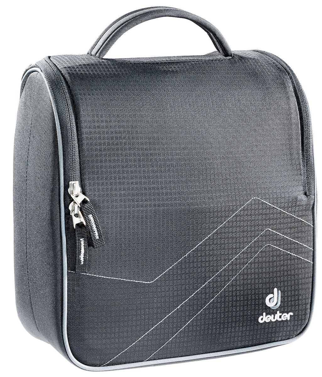 Косметичка Deuter Wash Room, цвет: черный. 39474.39474_7490 Косметичка Deuter Wash Room, цвет: черный. 39474.39474_7490Дорожная косметичка Deuter Wash Room, выполненная из качественного материала, незаменима в путешествиях и командировках. Косметичка содержит основное большое отделение на застежке-молнии, в котором съемное зеркало, сетчатый карман на молнии. Задний рукав на молнии можно надеть на выдвижные ручки багажной сумки на колесах. Стильная дорожная косметичка станет практичным аксессуаром, который идеально дополнит ваш образ. Размер косметички: 27 см x 26 см x 13 см