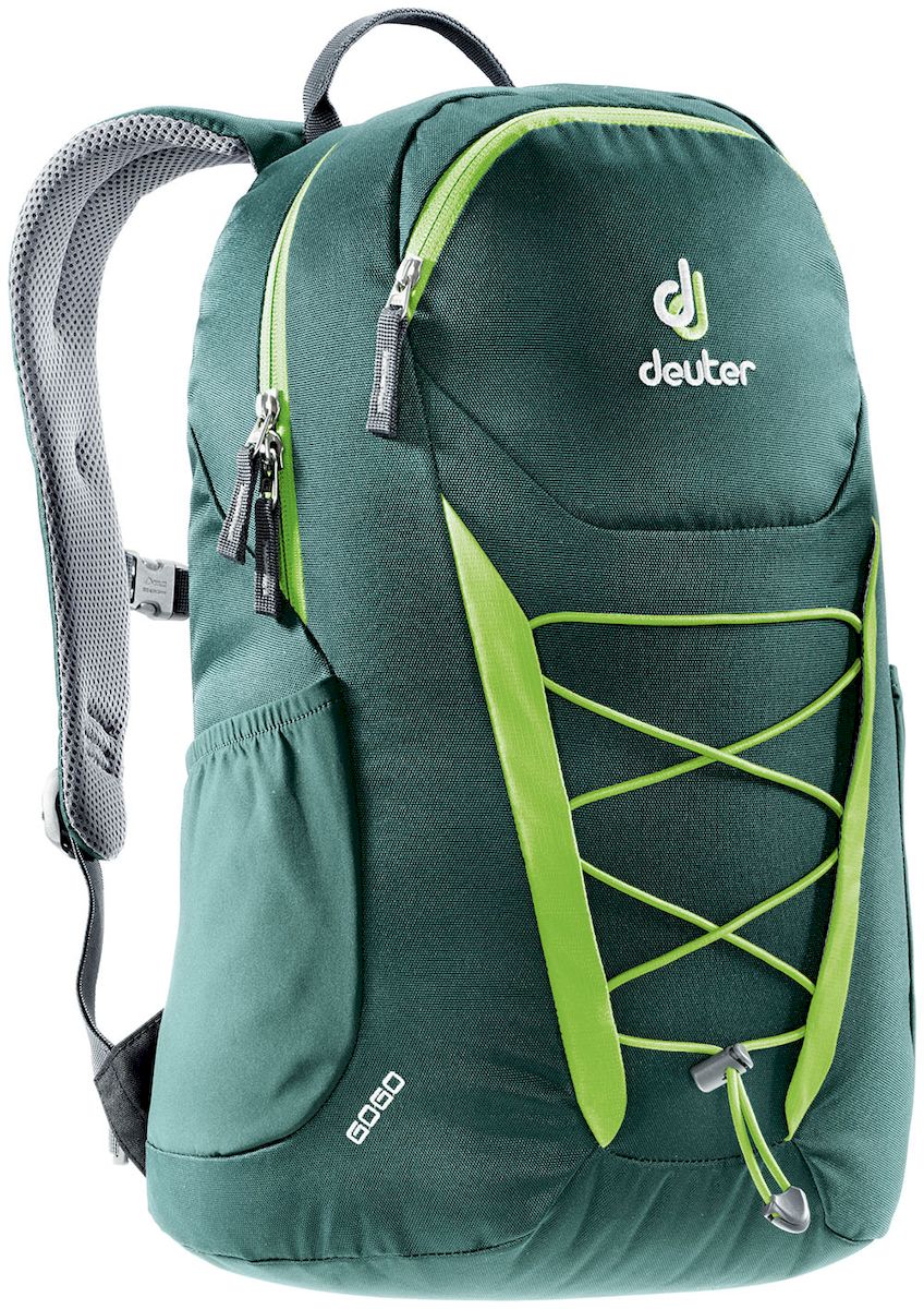 Рюкзак городской Deuter Go Go Forest-Kiwi, цвет: зеленый, 25 л. 38200163820016_2225 Рюкзак городской Deuter Go Go Forest-Kiwi, цвет: зеленый, 25 л. 38200163820016_2225Deuter Gogo всегда был самым популярным и классическим среди городских рюкзаков, и мы долго не решались изменить его. Но, наконец, мы сделали это! Представляем вам новый, обтекаемый, с техническим дизайном рюкзак для школы, офиса и на каждый день. В нем сохранились все практичные опции и добавилась новая комфортная подвесная система. Особенности: - Система спинки Airstripes. - Плечевые лямки анатомической формы - легкий доступ в основное отделение на U-образной молнии - фронтальный карман на молнии с карабинчиком для ключей - эластичные боковые карманы - нагрудная стропа с плавной регулировкой - главное отделение под размер папки для бумаг - отделения для документов - внутренний карман для мелких вещей - эластичный корд на фронтальной части