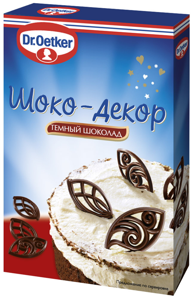Dr.Oetker Шоко-Декор темный шоколад лепестки, 30 г1-84-061660 Dr.Oetker Шоко-Декор темный шоколад лепестки, 30 г1-84-061660Декор Dr.Oetker - это самый простой и быстрый способ украсить и сделать привлекательными и яркими торты, кексы, печенье, десерты и различные виды выпечки.