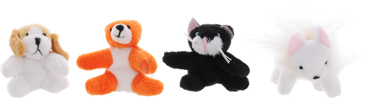 Beanzees Набор мягких игрушек Macy Kassie Biscuit Dewey 5 смB34021 Beanzees Набор мягких игрушек Macy Kassie Biscuit Dewey 5 смB34021Набор, включающий четыре миниатюрные мягкие игрушки в красочной упаковке в виде домика - отличный подарок для вашей дочурки. Симпатичные крошечные плюшевые зверюшки Beanzees - это игрушки три в одном. Их приятно держать в руках, увлекательно коллекционировать, а кроме того - их можно соединять между собой с помощью липучек и носить как оригинальное украшение на шею или на руку. По легенде эти крошечные животные обитают все вместе в волшебном лесу под названием Бинзилэнд, в котором всегда ярко светит солнышко и цветут растения. Размер игрушек не превышает 5 см, они выполнены из мягкого гипоаллергенного материала, набивка - синтетическое волокно, в том числе специальные пластиковые гранулы, делающие эти игрушки замечательным антистрессом. На лапках зверюшек располагаются маленькие текстильные липучки, с помощью которых игрушки можно соединять друг с другом. В набор входят мышка Macy, котик Kassie, медвежонок Biscuit и песик Dewey.