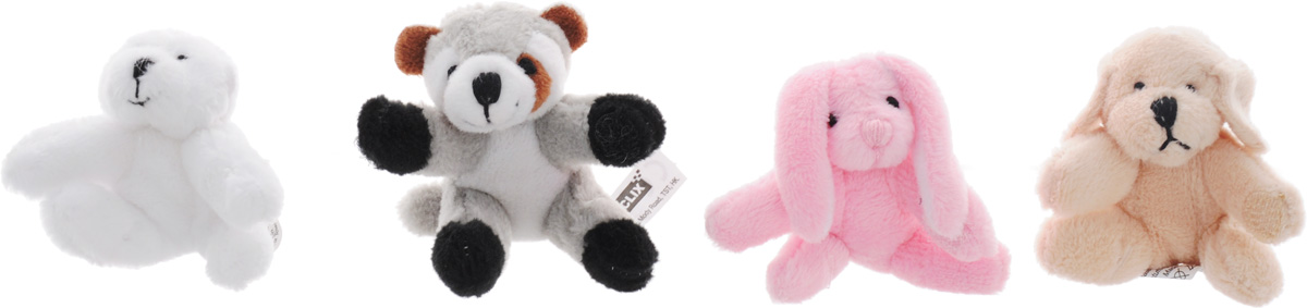 Beanzees Набор мягких игрушек Bingo Roxy Brandy Dexter 5 смB34011 Beanzees Набор мягких игрушек Bingo Roxy Brandy Dexter 5 смB34011Игровой набор, включающий четыре миниатюрные мягкие игрушки в красочной упаковке в виде домика - отличный подарок для девочки. Симпатичные крошечные плюшевые зверюшки Beanzees - это игрушки три в одном. Их приятно держать в руках, увлекательно коллекционировать, а кроме того - их можно соединять между собой с помощью липучек и носить как оригинальное украшение на шею или на руку. По легенде эти крошечные животные обитают все вместе в волшебном лесу под названием Бинзилэнд, в котором всегда ярко светит солнышко и цветут растения. Размер игрушек не превышает 5 см, они выполнены из мягкого гипоаллергенного материала, набивка - синтетическое волокно, в том числе специальные пластиковые гранулы, делающие эти игрушки замечательным антистрессом. На лапках зверюшек располагаются маленькие текстильные липучки, с помощью которых игрушки можно соединять друг с другом. В набор входят белый медведь Bingo, кролик Brandy, енот Roxy и собака Dexter.