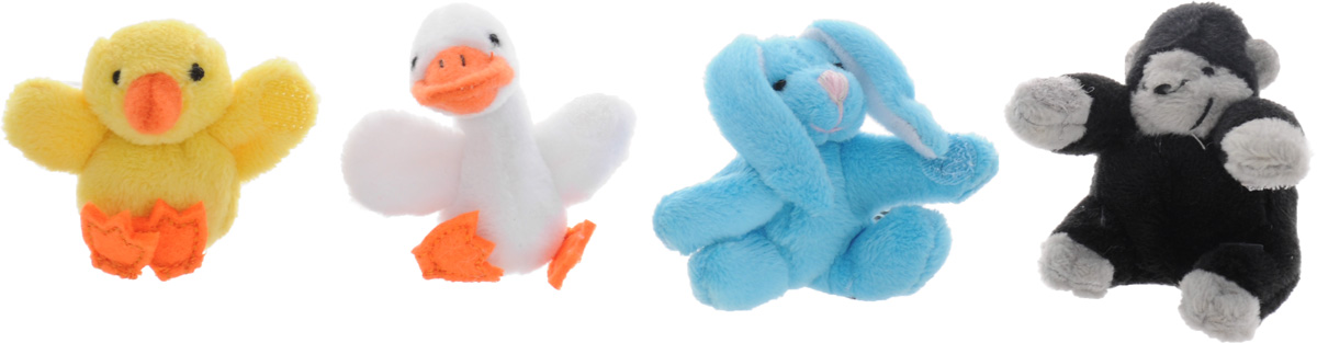 Beanzees Набор мягких игрушек Coco Dudley Blue Gabby 5 смB34041 Beanzees Набор мягких игрушек Coco Dudley Blue Gabby 5 смB34041Игровой набор, включающий четыре миниатюрные мягкие игрушки в красочной упаковке в виде домика - отличный подарок для девочки. Симпатичные крошечные плюшевые зверюшки Beanzees - это игрушки три в одном. Их приятно держать в руках, увлекательно коллекционировать, а кроме того - их можно соединять между собой с помощью липучек и носить как оригинальное украшение на шею или на руку. По легенде эти крошечные животные обитают все вместе в волшебном лесу под названием Бинзилэнд, в котором всегда ярко светит солнышко и цветут растения. Размер игрушек не превышает 5 см, они выполнены из мягкого гипоаллергенного материала, набивка - синтетическое волокно, в том числе специальные пластиковые гранулы, делающие эти игрушки замечательным антистрессом. На лапках зверюшек располагаются маленькие текстильные липучки, с помощью которых игрушки можно соединять друг с другом. В набор входят цыпленок Coco, утенок Dudley, кролик Blue и горилла Gabby.