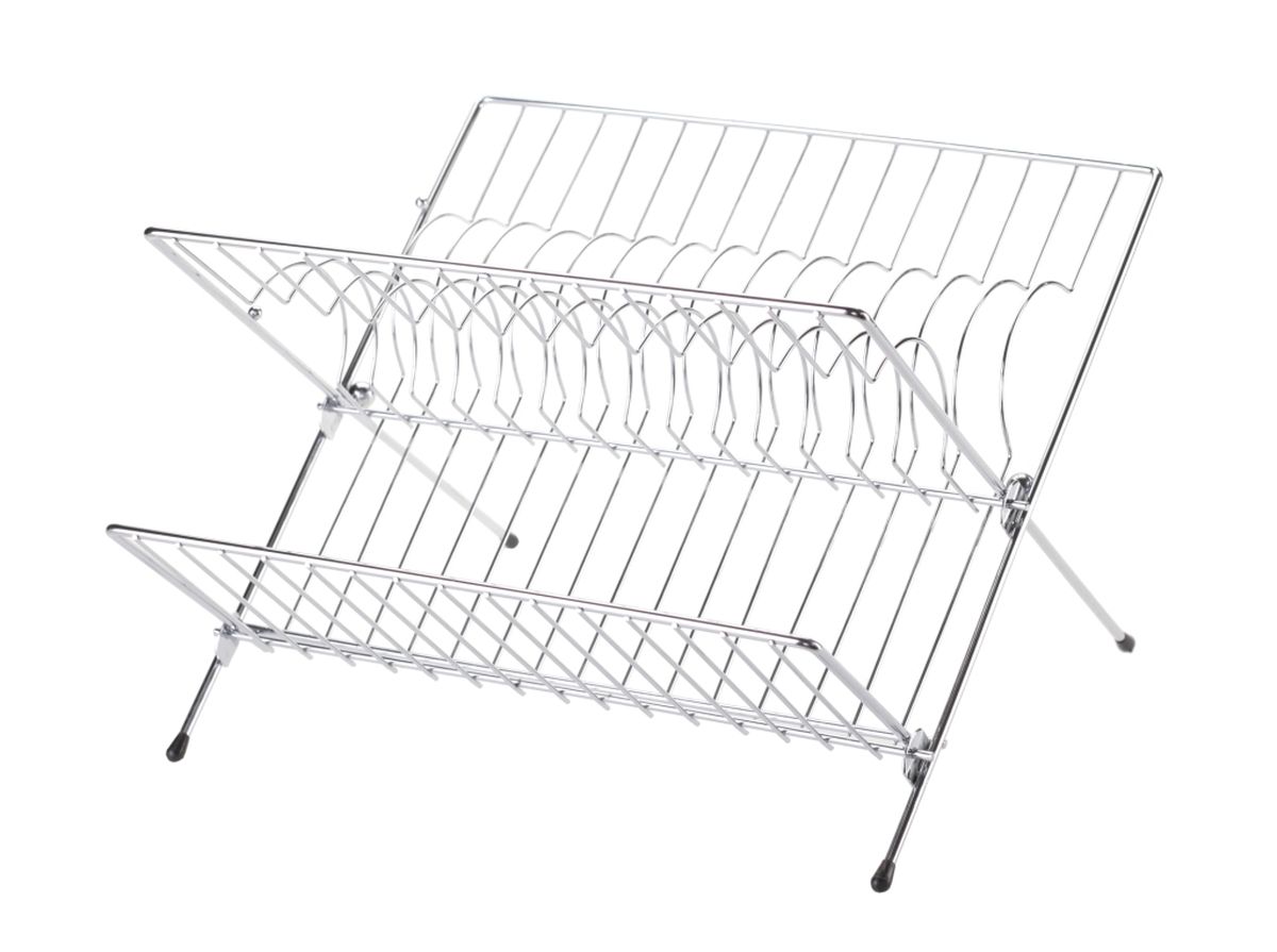 Сушилка для посуды Walmer, двухъярусная, складная, 32 x 26 x 22 смW14312621 Сушилка для посуды Walmer, двухъярусная, складная, 32 x 26 x 22 смW14312621Двухъярусная сушилка для посуды Walmer выполнена из стали с порошковых покрытием. Ножки оснащены силиконовыми насадками. Сушилку можно установить на крыло мойки, стол или в кухонный шкаф. Она позволяет разместить до 14 тарелок, а откидная полка предназначена для мисок и кружек. Такая сушилка послужит удобным дополнением к основной сушилке. А также поможет сэкономить место на вашей кухне.
