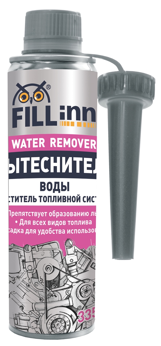 Вытеснитель влаги и очиститель топливной системы Fill Inn, 335 млFL058 Вытеснитель влаги и очиститель топливной системы Fill Inn, 335 млFL058Эффективно дезактивирует свободную и растворённую в топливе воду. Универсальный препарат активный как в бензине, так в дизельном топливе. Содержит этилцеллзольф, который предотвращает отделение воды от изопропилового спирта при длительных стоянках автомобиля. Концентрированное средство успешно борется с образованием льда во всех его проявлениях. Удаляет из топливной системы грязь и конденсат, растворяет нагар и смолистые отложения. Устраняет перебои в работе двигателя, облегчает пуск двигателя в холодное время года. Безопасен для каталитических нейтрализаторов любой конструкции.