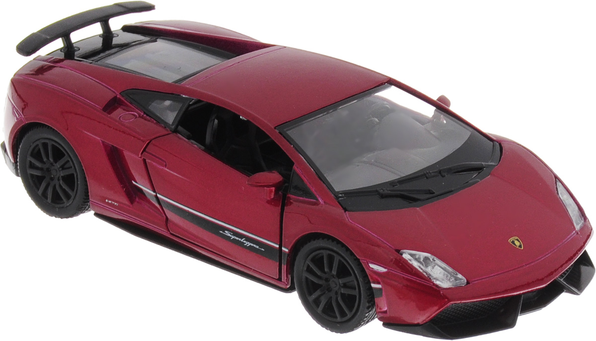 Uni-Fortune Toys Модель автомобиля Lamborghini Gallardo LP 570-4 Superleggera цвет красный металлик554998Z(F) Uni-Fortune Toys Модель автомобиля Lamborghini Gallardo LP 570-4 Superleggera цвет красный металлик554998Z(F)Модель автомобиля Uni-Fortune Toys Lamborghini Gallardo LP 570-4 Superleggera, выполненная из пластика и металла, станет любимой игрушкой вашего малыша. Благодаря броской внешности, а также великолепной точности, с которой создатели этой масштабной модели передали внешний вид настоящего автомобиля, машинка станет подлинным украшением любой коллекции авто. Машинка оснащена инерционным механизмом. Необходимо отвести ее назад, затем отпустить - и она быстро поедет вперед. Шины обеспечивают отличное сцепление с любой поверхностью пола. Передние дверцы автомобиля открываются. Во время игры с такой машиной у ребенка развивается мелкая моторика рук, фантазия и воображение.