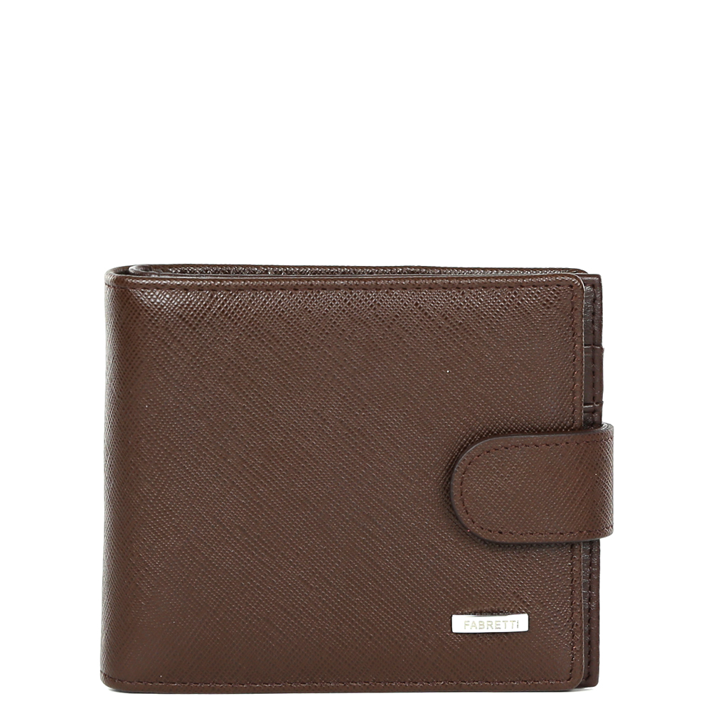 Кошелек мужской Fabretti, цвет: коричневый. 35023-brown saf35023-brown saf Кошелек мужской Fabretti, цвет: коричневый. 35023-brown saf35023-brown safКлассический мужской кошелек от итальянского бренда Fabretti выполнен из натуральной кожи с мягкой фактурой. Модный кофейный цвет и фурнитура, выполненная в серебряном цвете, превратили аксессуар в утонченное изделие, которое подчеркнет ваше уникальное чувство стиля. Внутри модели имеется 1 отделение для купюр. Вы с легкостью сможете расположить 8 дисконтных и кредитных карточек, любимую фотографию, а также всю мелочь с помощью удобного кармана. Кошелек закрывается на прочную застежку.