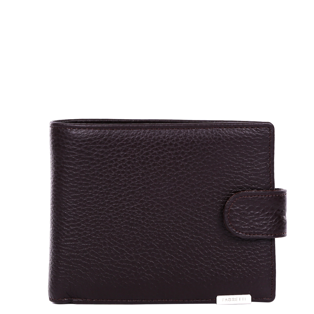 Кошелек мужской Fabretti, цвет: коричневый. 36503/1-brown36503/1-brown Кошелек мужской Fabretti, цвет: коричневый. 36503/1-brown36503/1-brownКлассический мужской кошелек от итальянского бренда Fabretti выполнен из натуральной кожи с мягкой фактурой. Элегантный коричневый цвет и фурнитура, выполненная в серебряном цвете, превратили аксессуар в модное изделие, которое подчеркнет ваше уникальное чувство стиля. Внутри модели имеется 1 отделение для купюр. Вы с легкостью сможете расположить 8 дисконтных и кредитных карточек, любимую фотографию, а также всю мелочь с помощью удобного кармана. Кошелек закрывается на прочную застежку.