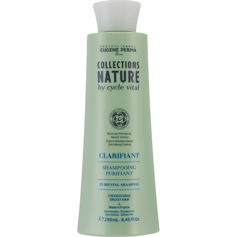Eugene Perma Cycle Vital Nature Shampooing Purifiant - Шампунь для глубокого очищения волос 250 мл21033740 Eugene Perma Cycle Vital Nature Shampooing Purifiant - Шампунь для глубокого очищения волос 250 мл21033740Очищает кожу головы и сохраняет свежесть на весь день. Регулирует работу сальных желез. Увлажняет волосы, придает им легкость и шелковистость.