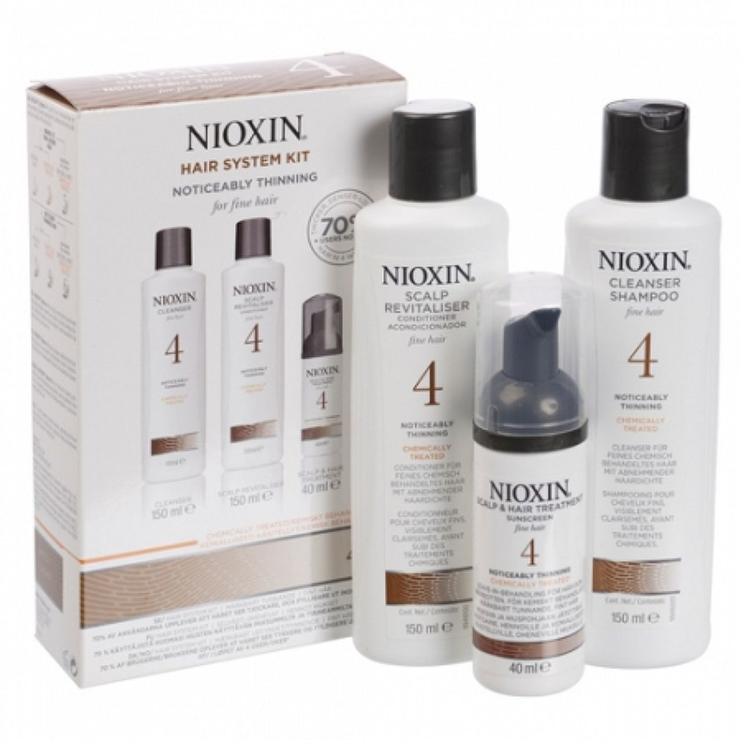 Nioxin Hair XXL Kit System 4 - Набор (Система 4) 300 мл+300 мл+100 мл81543678/7930 Nioxin Hair XXL Kit System 4 - Набор (Система 4) 300 мл+300 мл+100 мл81543678/7930В набор Nioxin Starter Kit System 4 входят: Шампунь Очищение 300 мл - придающий объём очиститель Кондиционер Увлажнение 300 мл - придающий объём кондиционер Маска Питание 100 мл - придающая объём и питающая волосы маска