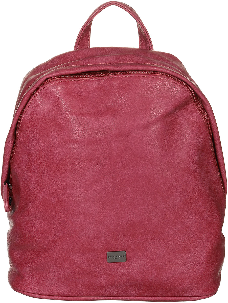 Рюкзак женский David Jones, цвет: красный. 5221-45221-4 BORDEAUX Рюкзак женский David Jones, цвет: красный. 5221-45221-4 BORDEAUXМодный женский рюкзак David Jones выполнен из искусственный кожи и текстиля. Рюкзак имеет одно основное отделение, которое закрывается на застежку-молнию. Внутри изделия расположены прорезной карман на застежке-молнии и накладной открытый карман. Снаружи, на задней стенке находится прорезной карман на застежке-молнии. Рюкзак оснащен лямками регулируемой длины и ручкой для переноски в руке. Практичный и стильный аксессуар позволит вам завершить свой образ.