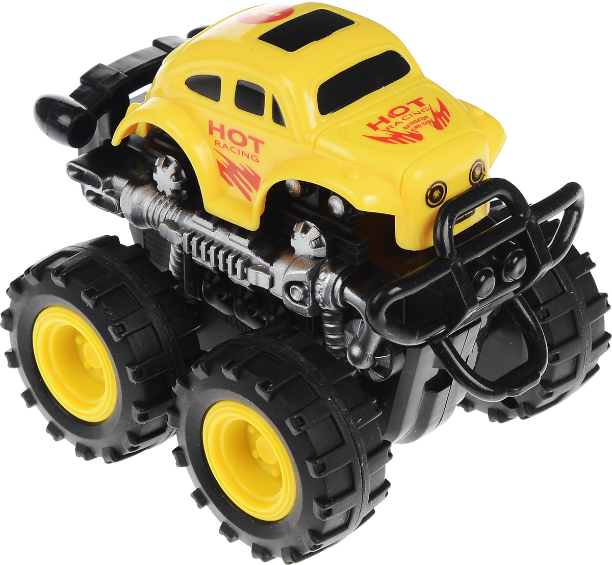 Big Motors Машинка инерционная 4 WD цвет желтый №1806B_желтый, черный №1 Big Motors Машинка инерционная 4 WD цвет желтый №1806B_желтый, черный №1Инерционная машинка Big Motors 4WD станет любимой игрушкой вашего малыша. Игрушка представляет собой мощный внедорожник с большими колесами. Машинка оснащена инерционным механизмом. Достаточно немного подтолкнуть машинку вперед или назад, а затем отпустить, и она сама поедет в ту же сторону. Ваш ребенок будет увлеченно играть с этим внедорожником, придумывая различные истории. Порадуйте его таким замечательным подарком!
