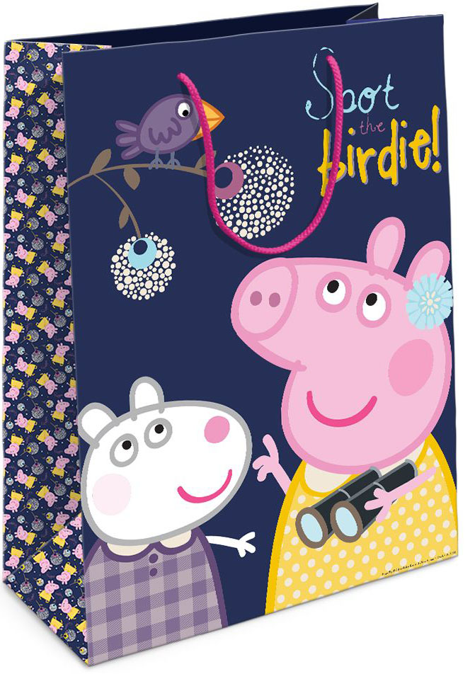 Peppa Pig Пакет подарочный Пеппа и птица31382 Peppa Pig Пакет подарочный Пеппа и птица31382Подарочный бумажный пакет Пеппа и птица с очаровательным героями мультфильма Свинка Пеппа празднично украсит подарок и создаст отличное настроение.