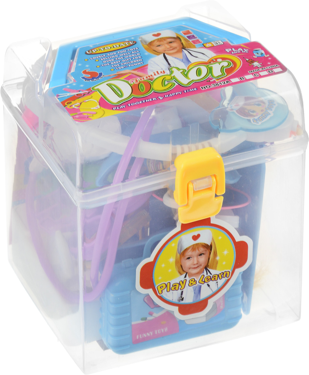 Junfa Toys Игровой набор Family Doctor Девочка3812A_девочка Junfa Toys Игровой набор Family Doctor Девочка3812A_девочкаИгровой набор Junfa Toys Family Doctor в специальном пластиковом чемоданчике станет отличным подарком для юного медика. Набор даст возможность ребенку почувствовать себя настоящим врачом. В наборе множество различных инструментов, без которых лечение больных будет невозможно. Малыш найдет в своем медицинском сундучке зажим, зеркало ЛОРа, фонендоскоп, микроскоп, планшет, градусники и многое-многое другое. В набор также входит маленькая куколка. Куколке нужна срочная помощь! Вылечи куклу и все свои игрушки с помощью этого чудесного набора.