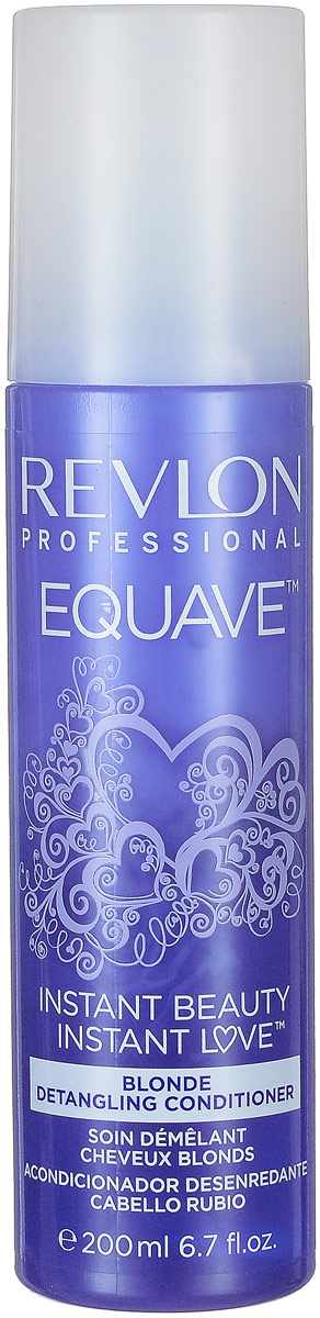 Revlon Professional Несмываемый кондиционер для блондированных, обесцвеченных, мелированных и седых волос Equave Instant Beauty Blonde Detangling 200 мл7221900000 Revlon Professional Несмываемый кондиционер для блондированных, обесцвеченных, мелированных и седых волос Equave Instant Beauty Blonde Detangling 200 мл7221900000Каждая обладательница светлых волос знает, как трудно сохранить их солнечный блеск, ведь уход за светлыми волосами гораздо более хлопотный. Но результат того стоит! Сияющие, золотистые локоны обязательно привлекут внимание окружающих! Помочь вам могут профессиональные косметические средства, разработанные специально для заботы о светлых прядях. Так, несмываемый кондиционер для блондированных волос с кератином Revlon Professional Equave 2 Phase Blonde Detangling Conditioner поможет вернуть вашим волосам былой блеск. Новая формула средства, обогащенная кератином, восстанавливает и увлажняет волосы, делая их более блестящими и шелковистыми. А благодаря содержанию высокого процента синих пигментов, которые помогают оживлять и усиливать цвет светлых локонов, процесс изменения оттенка будет предотвращен. Вместе с несмываемым кондиционером Revlon Professional Equave 2 Phase Blonde Detangling Conditioner вы сможете вернуть своим волосам блеск и покорять окружающих своей красотой и...
