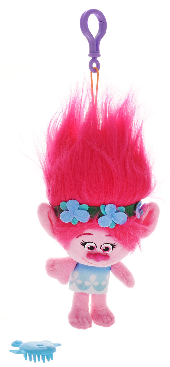Zuru Брелок Тролль Poppy6202 Zuru Брелок Тролль Poppy6202Фигурка-брелок тролля Poppy из детского мультфильма Тролли непременно привлечет внимание вашей малышки. Poppy - симпатичная мягкая игрушка с ярко-малиновыми волосами. Девочка-тролль представлена в голубом платье и с цветочным веночком в волосах. Игрушка выполнена в виде фигурки-брелока, которой можно украсить сумку или портфель. Фигурка с практичным пластиковым карабином на прочном шнурке. В наборе с фигуркой имеется расческа, с помощью которой можно ухаживать за роскошной прической Poppy.