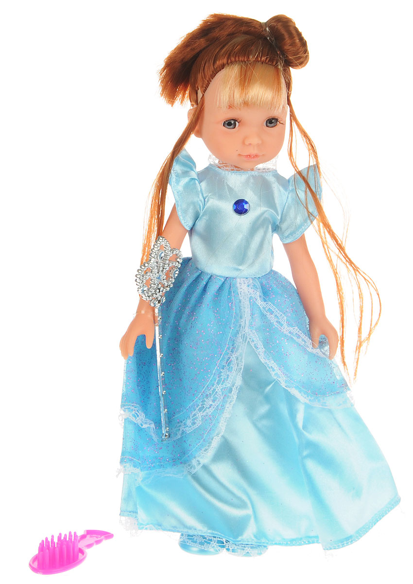 ABtoys Кукла Модница цвет платья голубойPT-00370_голубой ABtoys Кукла Модница цвет платья голубойPT-00370_голубойКукла ABtoys Модница может стать замечательным подарком для маленькой девочки. Одета кукла в красивое длинное платье, на ногах у нее - голубые туфельки. У куклы длинные шелковистые волосы, поэтому ребенок сможет придумать для нее много вариантов разнообразных причесок. Наличие в наборе аксессуаров поможет значительно расширить игровые возможности девочки с этой красавицей. Руки, ноги и голова куклы подвижны, благодаря чему ей можно придавать различные позы. Благодаря играм с куклой ваша малышка сможет развить фантазию и любознательность, овладеть навыками общения и научиться ответственности.
