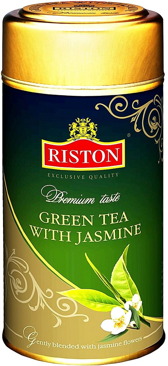 Riston Green зеленый листовой чай с жасмином стандарта GP, 225 г4792156001326 Riston Green зеленый листовой чай с жасмином стандарта GP, 225 г4792156001326Riston Green - зеленый чай, смешанный с цветами жасмина. Яркий желтый цвет с особым утонченным вкусом и восхитительным цветочным ароматом жасмина дарит ощущение свежести и бодрости на протяжении дня.