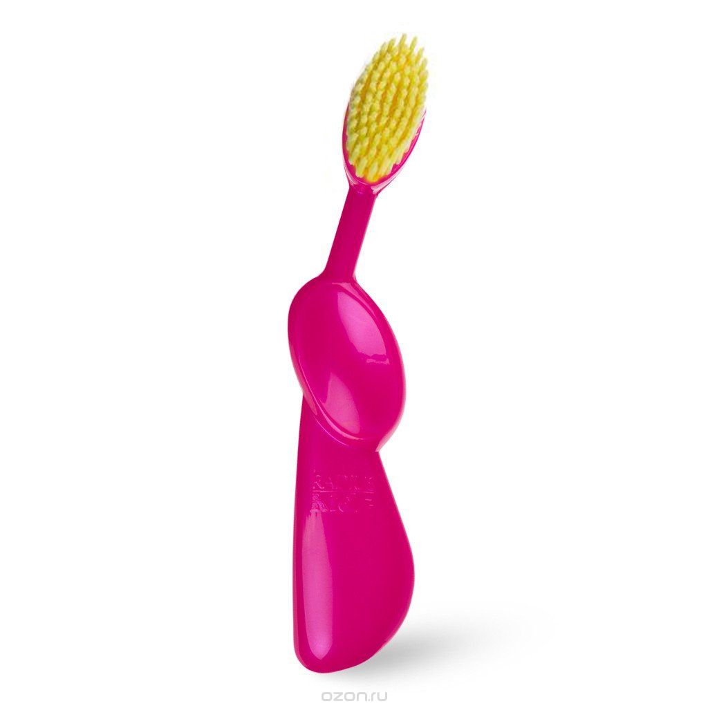 Radius, Зубная щетка для детей от 6-ти лет Kidz/ Toothbrush Kidz / розовый перламутр с желтой щетинойR004891 Radius, Зубная щетка для детей от 6-ти лет Kidz/ Toothbrush Kidz / розовый перламутр с желтой щетинойR004891Зубные щетки для детей от 6 лет. Большой захват для большого пальца, чтобы было удобно держать ручку - специально разработан для детей. В три раза больше очень тонких щетинок с широким овальным форматом, мягко массажирует десны.
