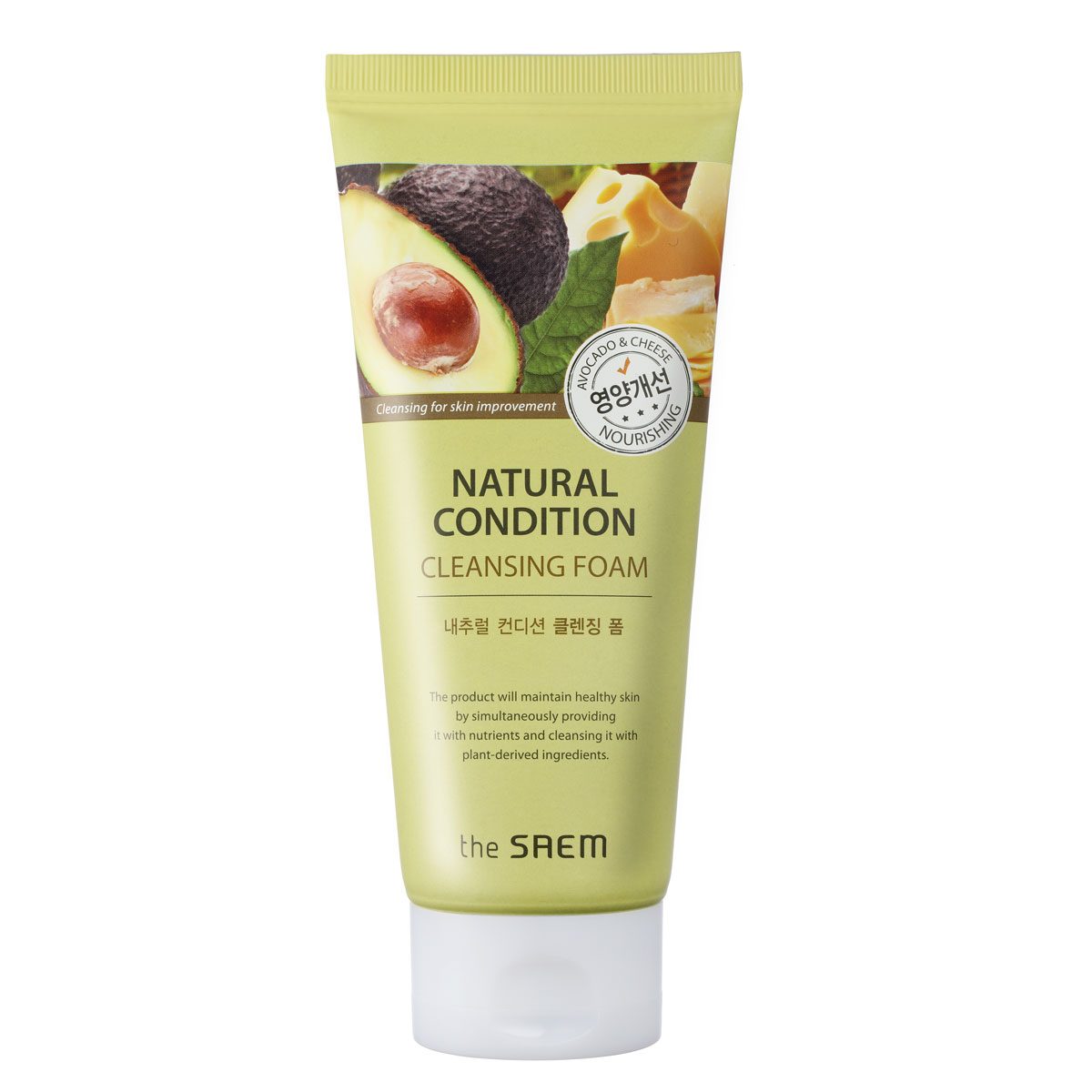 The Saem Пенка для умывания питательная Natural Condition Cleansing Foam Nourishing, 150 млСМ727 The Saem Пенка для умывания питательная Natural Condition Cleansing Foam Nourishing, 150 млСМ727Косметическое средство, которое является дополнением к крему для снятия макияжа. По своей фактуре является пеной, благодаря ей позволяет удалить с лица абсолютно любой шар косметики и просто освежить кожу. Может использоваться как в качестве средства для снятия макияжа, так и для укрепления здоровья кожи. В связи с такими составляющими как: ферментированный экстракт фасоли, коллаген, эластин, ниацинамид, аллантоин, экстракт мыльной ягоды, пена положительно воздействует на кожные клетки. Насыщает их необходимыми веществами в следствие чего максимально снижается вред от макияжа, кожа обретает приятный матовый цвет, возвращает свою эластичность в случае потери. Вес товара: 150 мл