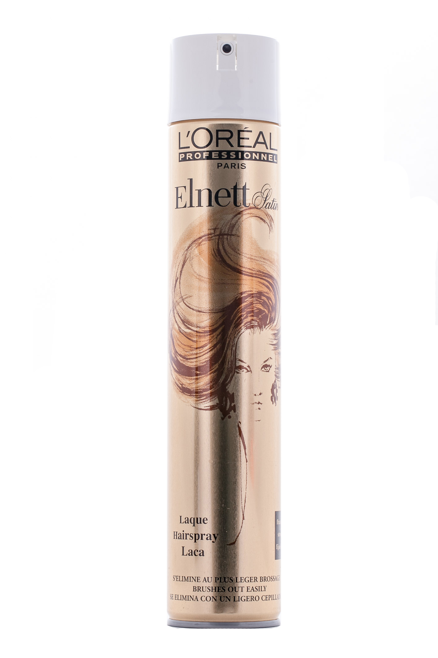 LOreal Professionnel Лак для волос Elnett Laque / Эльнeтт Жеробоам - 500 млE2000481 LOreal Professionnel Лак для волос Elnett Laque / Эльнeтт Жеробоам - 500 млE2000481Основная функция лака Эльнетт атласный Лак от Лореаль придать вашей прическе пышный объем у корней волос и надежно закрепить укладку. Специальная формула этого лака позволяет очень ровно и равномерно наносить его на волосы. При этом, лак не утяжеляет структуры ваших волос, не склеивает их и не оставляет на волосах некрасивого налета. Прическа идеально держится в течение долгого рабочего дня. Пышные волосы сияют здоровьем и заставляют прохожих восхищенно смотреть вам вслед. Вы – само совершенство!