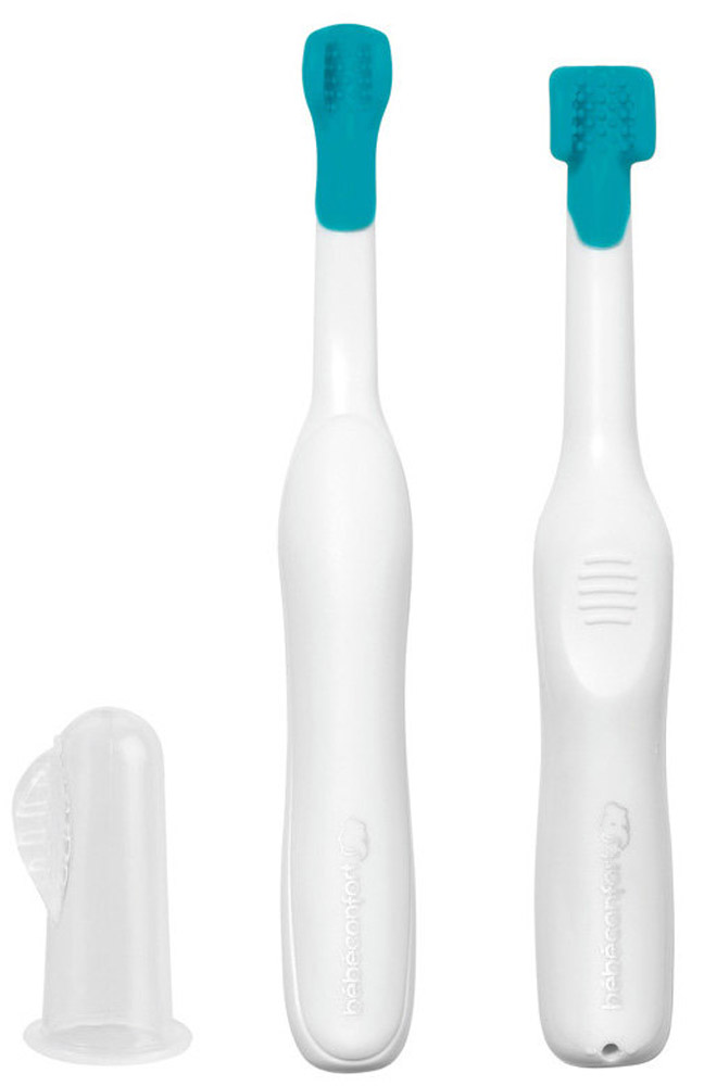 Bebe Confort Набор зубных щеток 3-36 месяцев 3 шт32000147 Bebe Confort Набор зубных щеток 3-36 месяцев 3 шт32000147Набор зубных щеток Bebe Confort поможет привить малышу навыки соблюдения гигиены. Включает в себя три зубные щетки, используемые в возрасте от 3 месяцев до 36 месяцев. Зубные щетки с эргономичными удобными ручками - для того чтобы было легко держать их и производить чистящие движения. В комплекте: мягкая силиконовая щетка-напалечник для массажа детских десен с 3 до 12 мес. щетка для чистки первых молочных зубов - 12-24 месяца детская зубная щетка - 24-36 мес.