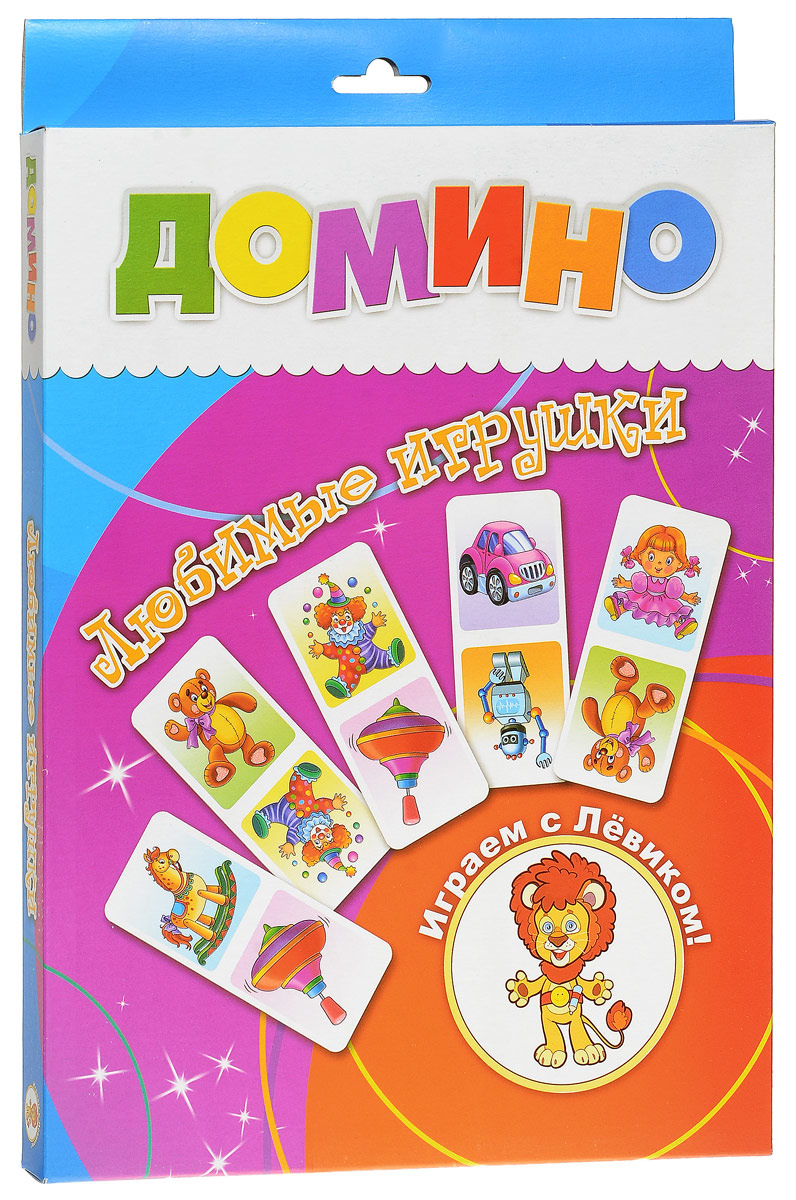 Улыбка Домино Любимые игрушки29-0002 Улыбка Домино Любимые игрушки29-0002Домино Улыбка Любимые игрушки - это классическое домино, адаптированное для детей. Игра состоит из 28 карточек с изображением игрушек. В игре могут играть одновременно от двух до четырех человек. Домино Улыбка Любимые игрушки развивает внимание, память и наблюдательность ребёнка, а также мелкую моторику рук.