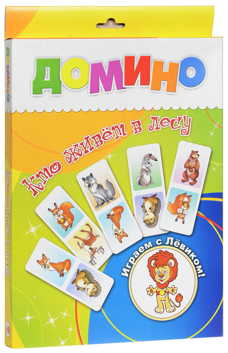 Улыбка Домино Кто живет в лесу29-0006 Улыбка Домино Кто живет в лесу29-0006Домино Улыбка Кто живет в лесу - это классическое домино, адаптированное для детей. Игра состоит из 28 карточек с изображением животных. В игре могут играть одновременно от двух до четырех человек. Домино Улыбка Кто живет в лесу развивает внимание, память и наблюдательность ребёнка, а также мелкую моторику рук.
