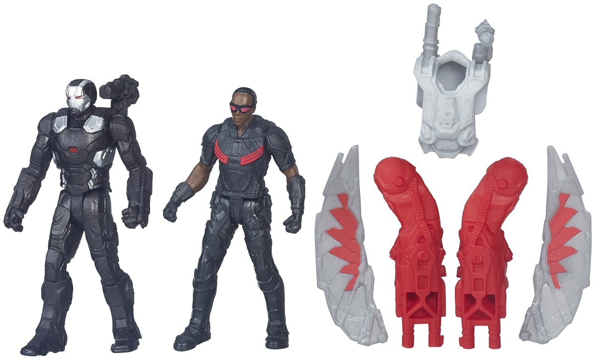 Avengers Набор фигурок Marvels Falcon vs Marvels War MachineB5768EU4_B6144 Avengers Набор фигурок Marvels Falcon vs Marvels War MachineB5768EU4_B6144Набор фигурок Marvel Marvels Falcon vs Marvels War Machine порадует любого поклонника знаменитой вселенной Marvel. Фигурки изготовлены из высококачественного прочного пластика и выполнены в виде Сокола и Воителя. В комплекте с фигурками идут дополнительные аксессуары: элементы бронекостюма Воителя и крылья Сокола. Фигурки Marvel понравятся как детям, так и взрослым коллекционерам, они станут отличным сувениром или займут достойное место в коллекции любого поклонника комиксов Marvel. Высота фигурки Сокола: 6,5 см.