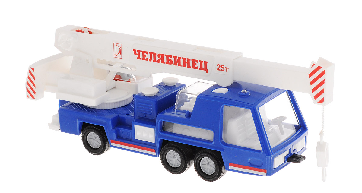 Форма Автокран Челябинец цвет синийС-6-Ф Форма Автокран Челябинец цвет синийС-6-ФАвтокран Челябинец от бренда Форма станет главным развлечением вашего малыша. У этой машины поворачивается стрела, также она выдвигается и поднимается, а трос можно опустить и поднять. Игрушка создана из материала высокого качества, ее дизайн напоминает реальный автокран с достаточно высокой детализацией. Такая удобная и компактная машинка обязательно порадует вашего малыша и станет замечательным подаркам для юного покорителя дорог.