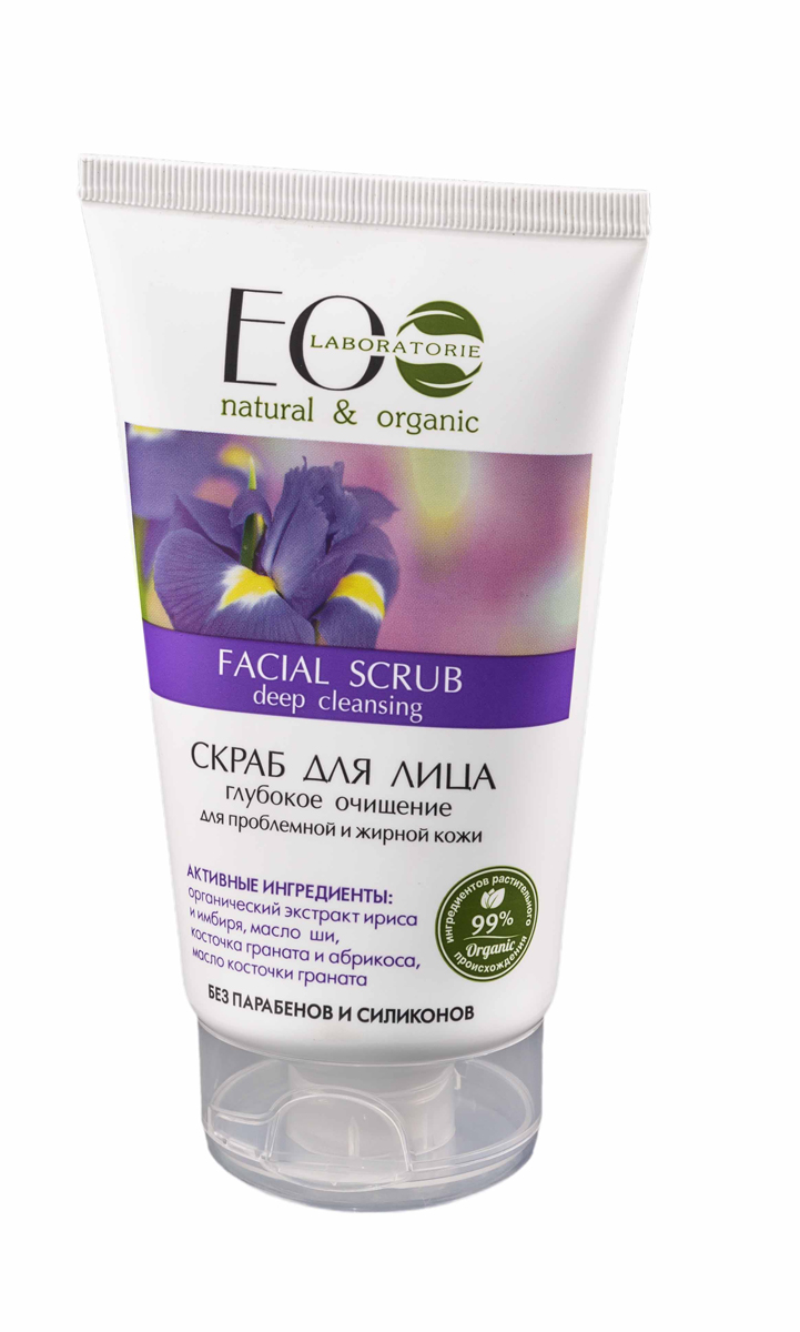 EcoLab ЭкоЛаб Скраб для лица Глубокое очищение для проблемной и жирной кожи 150 мл4627089431745 EcoLab ЭкоЛаб Скраб для лица Глубокое очищение для проблемной и жирной кожи 150 мл4627089431745Скраб на кремовой основе деликатно и эффективно очищает и обновляет кожу. Комплекс масел и растительных экстрактов специально подобранных для проблемной и жирной кожи способствует эффективному, глубокому очищению, сужению пор. Оказывает антисептическое и заживляющее действие. Активные ингредиенты: органический экстракт ириса и имбиря, масло ши, косточки граната и абрикоса, масло косточек граната.