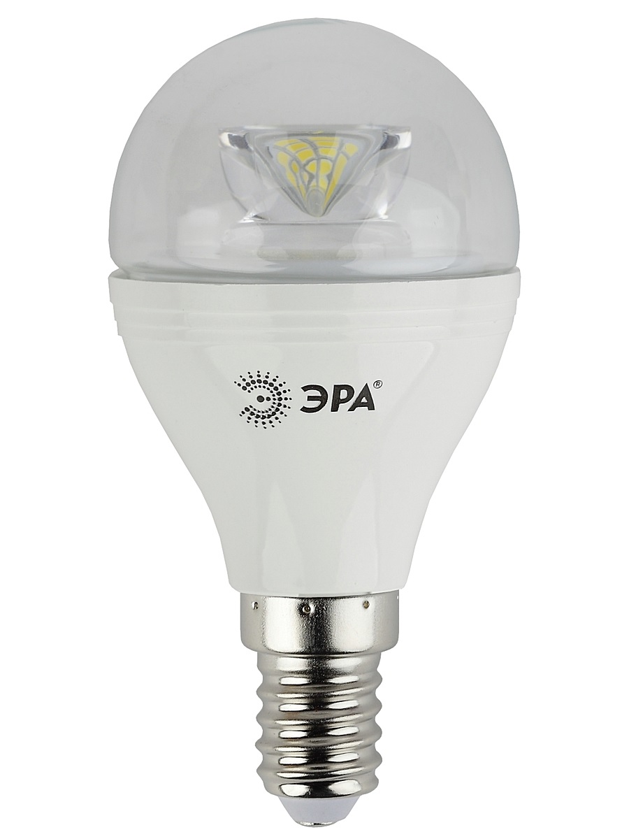 Лампа светодиодная ЭРА, цоколь E14, 170-265V, 7W, 2700К5055945518429 Лампа светодиодная ЭРА, цоколь E14, 170-265V, 7W, 2700К5055945518429Светодиодная лампа ЭРА является самым перспективным источником света. Основным преимуществом данного источника света является длительный срок службы и очень низкое энергопотребление, так, например, по сравнению с обычной лампой накаливания светодиодная лампа служит в среднем в 50 раз дольше и потребляет в 10-15 раз меньше электроэнергии. При этом светодиодная лампа практически не подвержена механическому воздействию из-за прочной конструкции и позволяет получить любой цвет светового потока, что, несомненно, расширяет возможности применения и позволяет создавать новые решения в области освещения. Особенности серии Clear: Лампы предназначены для хрустальных люстр. Угол рассеивания светового потока 270 градусов Световая отдача - 90-100 лм/Вт Срок службы - 30000 часов Гарантия - 2 года Совместимы с выключателями с подсветкой.