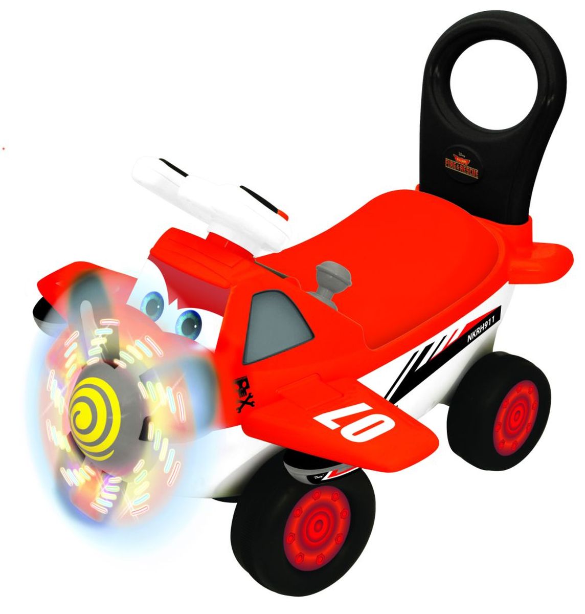 Kiddieland Каталка-пушкар Самолет ДастиKID 052134 Kiddieland Каталка-пушкар Самолет ДастиKID 052134Каталка - пушкар Дасти - Дасти главный герой мультфильма Самолеты (Planes), это пропеллерный самолетик,у которого огромное сердце, но страх высоты еще больше.И чтобы побороть свой страх, он участвует в самых опасных авиа-гонках, которые когда - либо проводились.С помощью друзей Дасти достигает таких высот, о которых он раньше, и мечтать не мог и заставляет мир замереть от восхищения. Дасти был сконструирован, чтобы орошать поля, но этот скромный самолет всегда мечтал о большем, а точнее — о высшем! Его совершенно не смущает, что он не предназначен для гоночных полетов, и даже врожденная боязнь высоты не может остановить его на пути к мечте… С помощью своих друзей и при поддержке заслуженного ветерана воздушных сражений Второй Мировой, который согласился, хоть и не без уговоров, поделиться своим ценным опытом, этот амбициозный самолетик решается на самое крутое приключение своей жизни. Сойдясь пропеллер к пропеллеру с профессионалами гоночных полетов, Дасти достигает немыслимых...