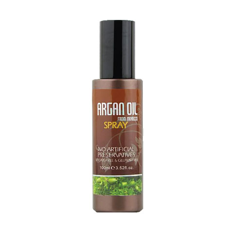 Morocco Argan Oil Nuspa Спрей для сухих волос с маслом арганы, 100мл6590141 Morocco Argan Oil Nuspa Спрей для сухих волос с маслом арганы, 100мл6590141Легкий и удобный спрей на основе масла арганы быстро и равномерно распределяется по волосам, мгновенно выравнивает их структуру, защищает, повышает степень увлажнения и дарит великолепный солнечный блеск.Спрей на основе смеси арганового и льняного масла великолепно восстанавливает сухие волосы, насыщая их влагой и питательными веществами.Основной компонент спрея - аргановое масло является великолепным натуральным продуктом, способным восстановить, укрепить и защитить волосы. Использование спрея возвращает поврежденным и сухим волосам естественный блеск и сияние, делает их послушными и мягкими, не оставляя при этом жирного блеска. Обеспечивает превосходную защиту от воздействия солнечных лучей, перепадов влажности и температур, воздействия различных повреждающих факторов. Регулярное использование спрея делает волосы сильными, блестящими, гладкими и послушными.