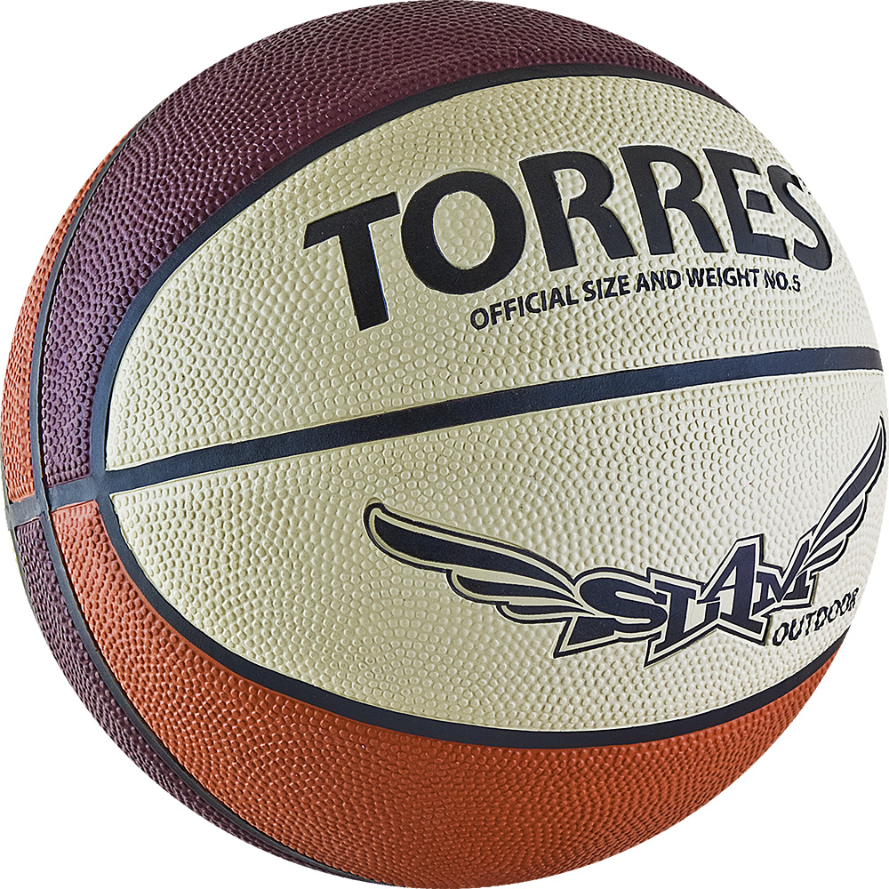 Мяч баскетбольный Torres Slam, цвет: бежевый, бордовый, оранжевый. Размер 728258972 Мяч баскетбольный Torres Slam, цвет: бежевый, бордовый, оранжевый. Размер 728258972Основные характеристики Вид: баскетбольный Уровень игры: тренировочный Размер: 7 Количество панелей: 8 Тип соединения панелей: клееный Вес: 567-650гр Окружность: 74,9-78см Цвет основной: оранжевый Цвет дополнительный: бордовый, бежевый, черный Материал камеры: бутиловая Материал обмотки камеры: нейлон Материал покрышки: резина Подходит для игры на улице и в зале Страна-производитель: Китай Упаковка: пакет (поставляется в сдутом виде) Поверхность из износостойкой резины с глубокими каналами позволяет эксплуатировать мяч для игры на любых типах поверхностей, в том числе и на жестких Размер 7 для мужчин и для юниоров старше 15 лет.
