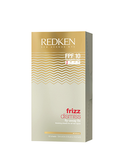 Redken Frizz Dismiss Fly-Away Fix, Салфетки против пушистости, 50 штP1049200 Redken Frizz Dismiss Fly-Away Fix, Салфетки против пушистости, 50 штP1049200Frizz Dismiss - линия, созданная компанией Redken для контроля гладкости непослушных и вьющихся волос. Все средства линии не только обеспечивают визуальную гладкость прическе, но и предохраняют волосы от воздействия влаги. Продукты серии Frizz Dismiss не позволяют волосам пушиться и помогают сохранить прическу в течение всего дня. Они представляют достойную альтернативу химическому или термическому выпрямлению. Салфетки против пушистости для всех типов волос Redken Frizz Dismiss Fly-Away Fix - удобный способ поддерживать аккуратность прически долгое время и при любой погоде. Они пропитаны специальным составом, который разглаживает верхний слой волос, придавая им гладкость и шелковистый блеск.