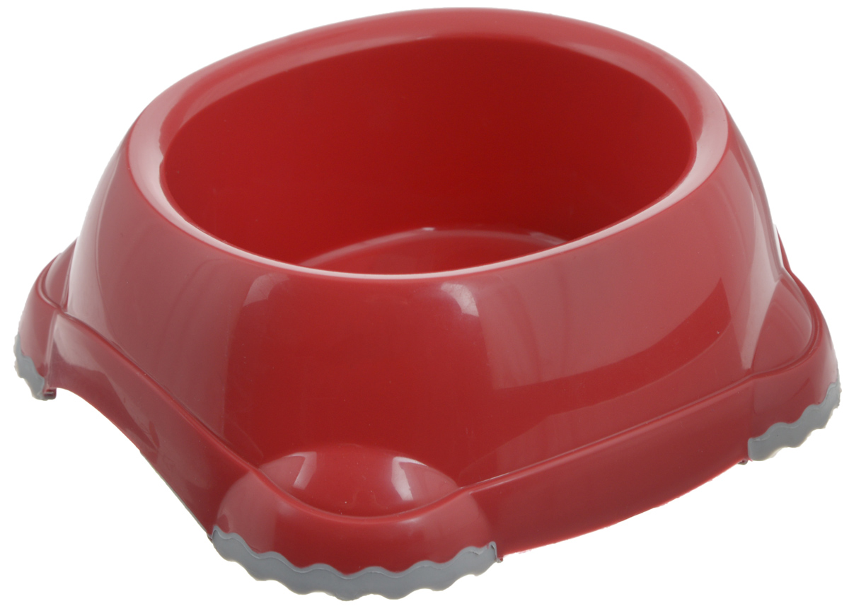 Миска для животных Moderna Smarty bowl, с антискольжением, цвет: бордовый, 12 х 10 х 5 см14H101202 Миска для животных Moderna Smarty bowl, с антискольжением, цвет: бордовый, 12 х 10 х 5 см14H101202Миска для животных Moderna Smarty bowl изготовлена из высококачественного пластика и предназначена для корма и воды. Она порадует удобством использования как самих животных, так и их хозяев. Яркий дизайн придаст изделию индивидуальность и удовлетворит вкус самых взыскательных зоовладельцев. Ножки миски снабжены противоскользящей вставкой, благодаря которой она устойчива на любой поверхности. Размер миски: 12 х 10 см. Высота миски: 5 см.
