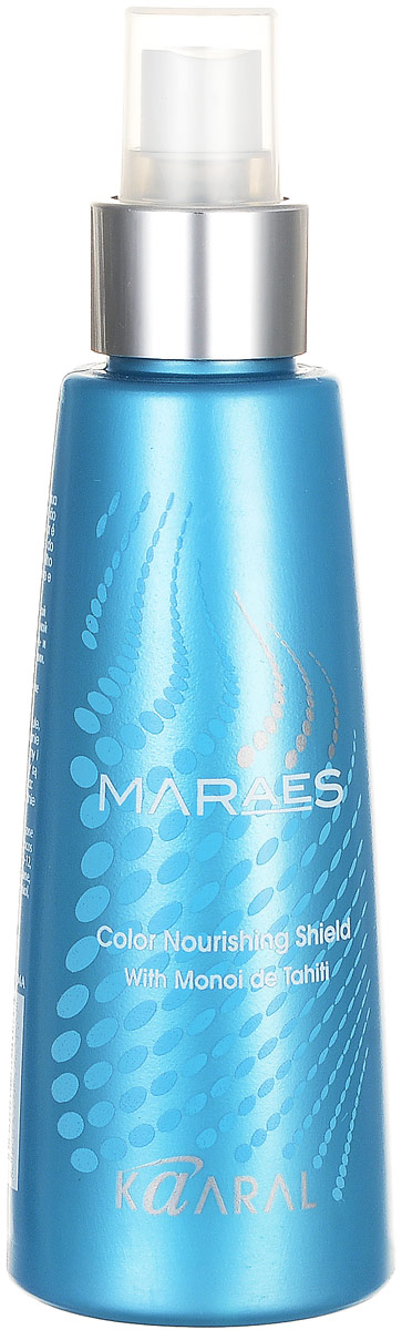 Kaaral Защитное средство, спрей с тайским Моной Color Nourishing Shield, 125 млkaar1304 Kaaral Защитное средство, спрей с тайским Моной Color Nourishing Shield, 125 млkaar1304Питательный защитный спрей - микро-эмульсия с инновационной формулой, которая сочетает в себе исключительные питательные свойства масла Моной и лечебный эффект масла Лимнантеса. Содержит защитные UVA и UVB фильтры. Волосы великолепно расчёсываются, выглядят здоровыми и ухоженными. Надолго сохраняет косметический цвет волос. Защищает волосы от агрессивного воздействия окружающей среды и свободных радикалов. Не содержит парабенов, глютена, соли, дерматологически протестировано. Биоразлагающаяся упаковка. Масло Моной имеет сертификат Био.