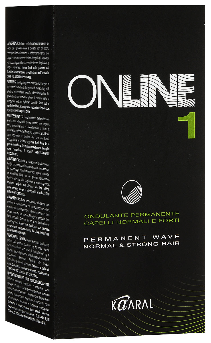 Kaaral Состав для химической завивки тип 1 (набор) On-line Permanent Wave type 1, 2x100 млKaar32 Kaaral Состав для химической завивки тип 1 (набор) On-line Permanent Wave type 1, 2x100 млKaar32Используется для нормальных волос. Индивидуальная упаковка состоит из лосьона и фиксатора.