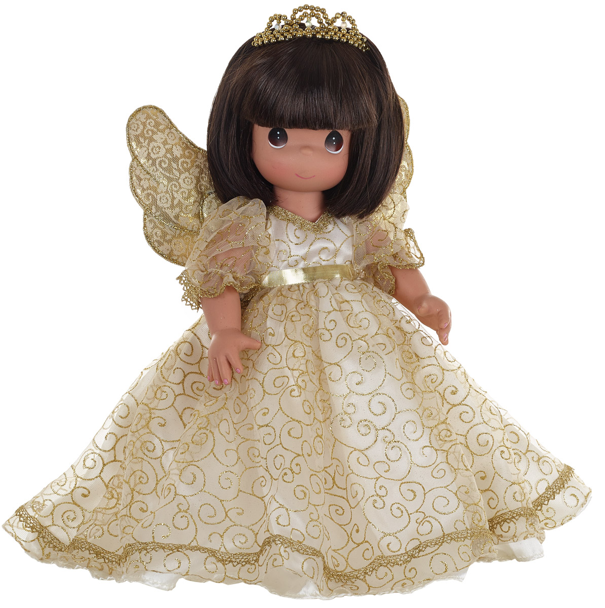 Precious Moments Кукла Ангельский шепот брюнетка6554 Precious Moments Кукла Ангельский шепот брюнетка6554Коллекция кукол Precious Moments высотой 30 см насчитывает на сегодняшний день более 600 видов. Куклы изготавливаются целиком из винила и имеют пять базовых точек артикуляции. Каждый год в коллекцию добавляются все новые и новые модели. Каждая кукла имеет свой неповторимый образ и характер. Она - хранитель драгоценных моментов – может быть подарком на память о каком-либо событии в жизни. Куклы выполнены с любовью и нежностью, которую дарит нам известная волшебница – создатель кукол Линда Рик!