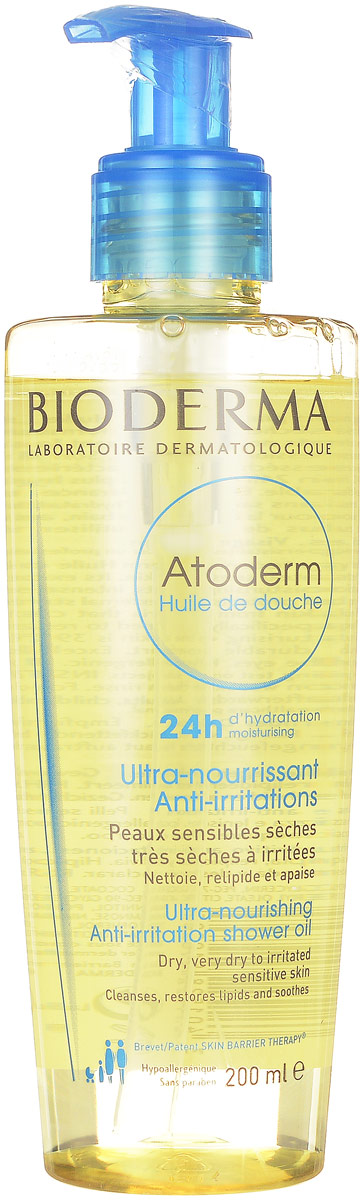 Bioderma Масло для душа Atoderm, 200 мл28136 Bioderma Масло для душа Atoderm, 200 мл28136Эксклюзивная формула, входящая в состав масла для душа Atoderm, содержит биолипиды, витамин РР и патент Естественная защита кожи, которые смягчают и защищают от внешних агрессий. Витамин РР стимулирует синтез липидов, незаменимых для восстановления кожного барьера. Биолипиды растительного происхождения великолепно проникают в кожу и восстанавливают защитную пленку. Терапевтический патент Естественная защита кожи препятствует адгезии и пролиферации золотистого стафилококка, а также проникновению аллергенов, провоцирующих обострение сухости. Натуральный патент DAF повышает порог чувствительности кожи. Для лица и тела. Великолепная переносимость. Не раздражает слизистую глаз. Без красителей и мыла.