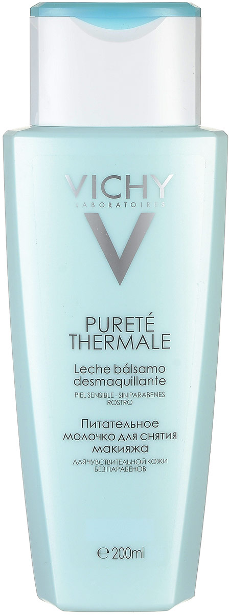 Vichy Purete Thermal Очищающее питательное молочко для снятия макияжа, 200 млM0441300 Vichy Purete Thermal Очищающее питательное молочко для снятия макияжа, 200 млM0441300Молочко мягко удаляет загрязнения с поверхности кожи и макияж, не нарушает ее естественный защитный барьер. Обладает детоксицирующим, успокаивающим и увлажняющим действием. Очищающее молочко не оставляет жирной или липкой пленки на коже и обеспечивает длительное ощущение свежести. Без парабенов. Гипоаллергенная формула.